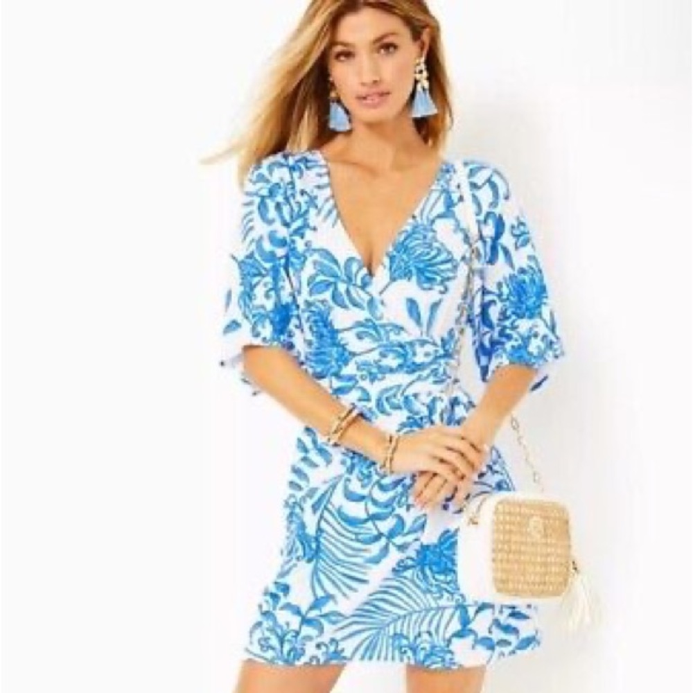 NWT Lilly Pulitzer Parigi Romper, Glisten in the Sun  😊💙😊